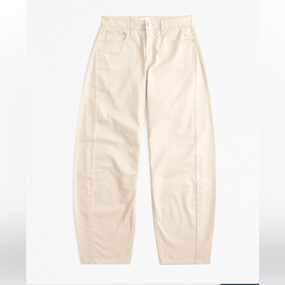 Abercrombie & Fitch Mid-Rise Barrel Pant (30R)